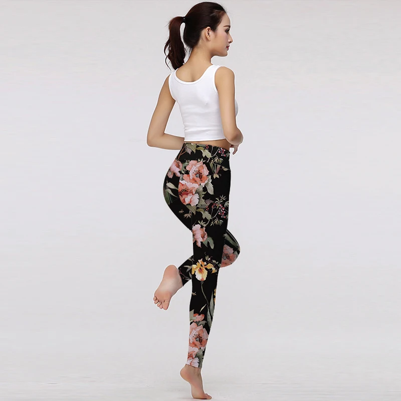 FlowerDance тонкие эластичные штаны для йоги бесшовные леггинсы с завышенной талией женские спортивные Профессиональные штаны для йоги