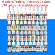 Набор чернил для татуировки Красота и здоровье цвета чернил 5 мл Черные перманентные чернила макияж, боди-арт пигментная краска аксессуары для татуировки