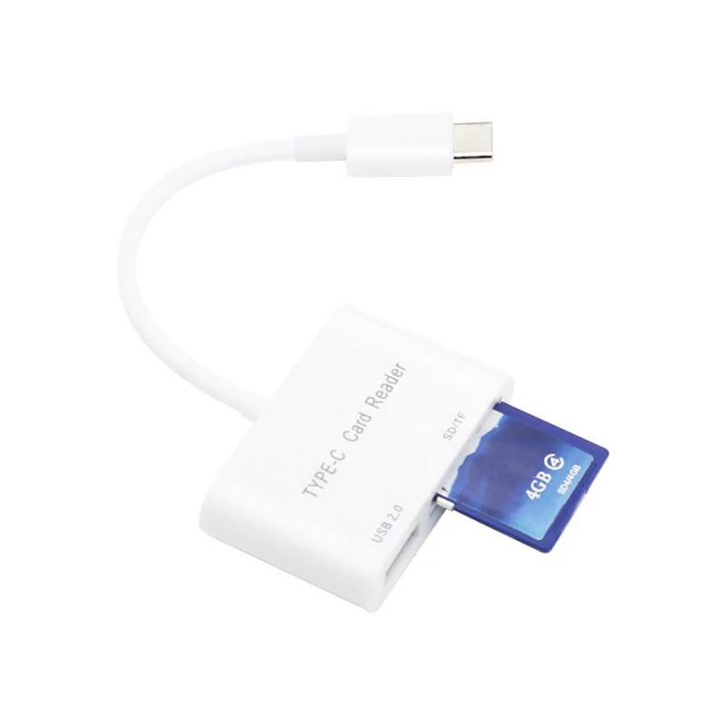 

Universal Type-C to USB SD/Mirco SD Card Reader OTG Adapter For Phone PC Laptop Mouse Keyboard Flash Drive