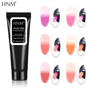 

HNM 15ML Temperature Color-changing Gel Nail Polish Soak Off Acryl Extension Gel Nail Varnish Primer UV LED Salon Manicure