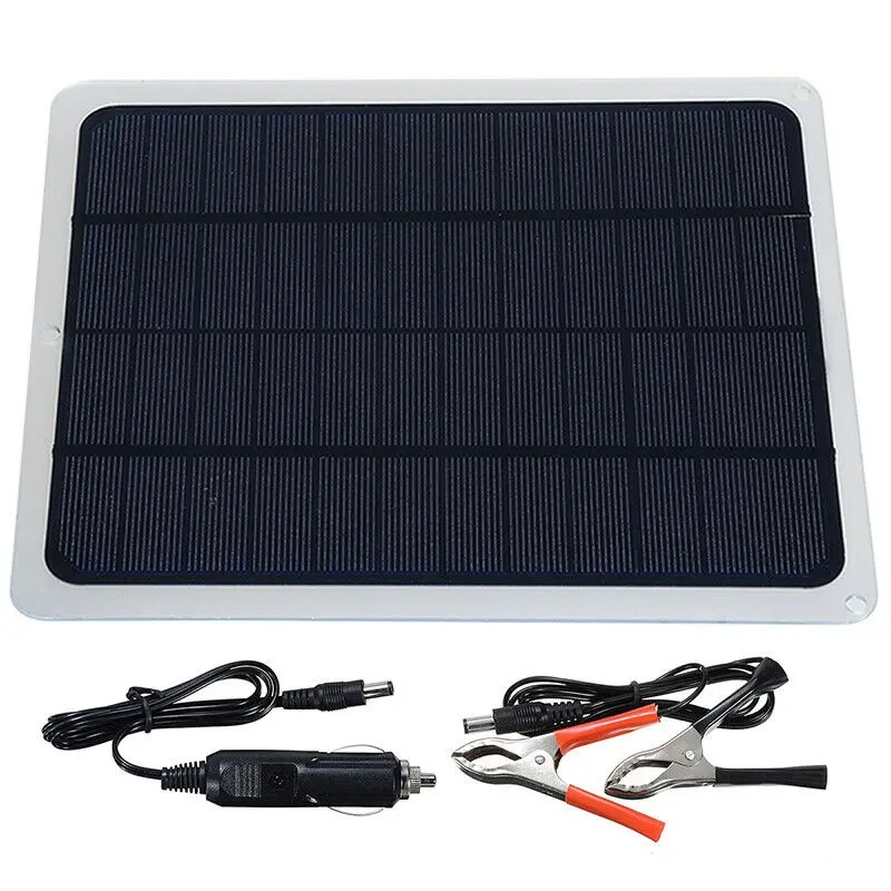 

12V 20W Solar Panel Portable Solar Cell Module Phone Battery Monocrystalline USB Charger for Car Boat Outdoor Camping Hiking