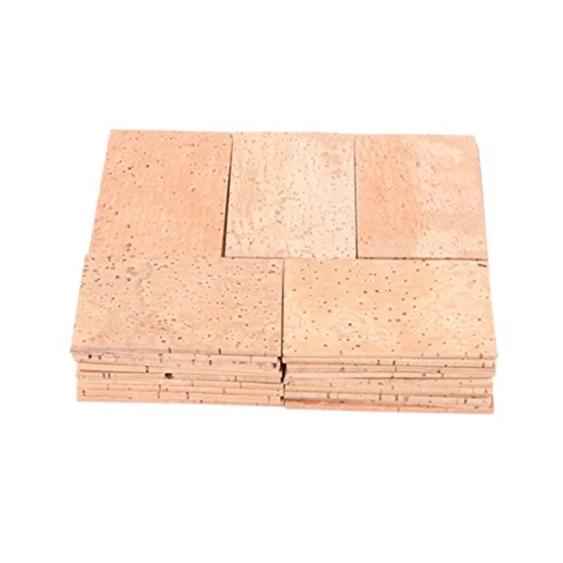 

2023 New 50 Pcs Universal Sax Neck Cork Natural Durable Wooden Alto Saxophone Neck Joint Cork Sheet for Alto/Soprano/Tenor Brass