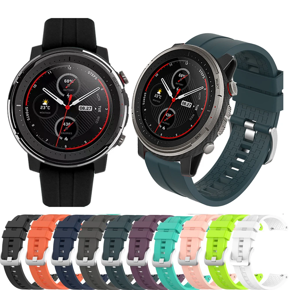 Для Amazfit Stratos 3 Смарт часы 22 мм браслет ремешок для Xiaomi Huami GTR 47 мм/Pace/