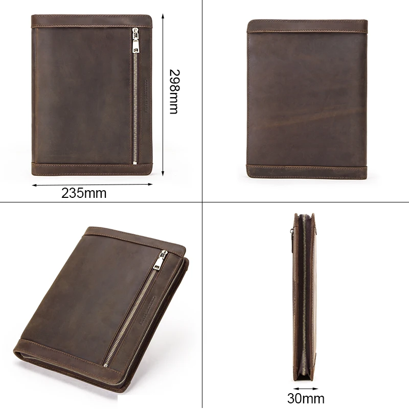 Funda de cuero Vintage para iPad Pro 10,5 Air 3 11 2019 Protector de tableta para iPad 9,7 Air 2 Soporte de diario con cremallera - 2