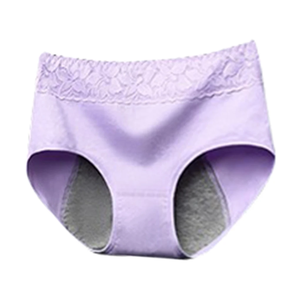 Women's Period Panties Purple Cotton Physiological Underpants Underwear Panties Waterproof Intimates Briefs