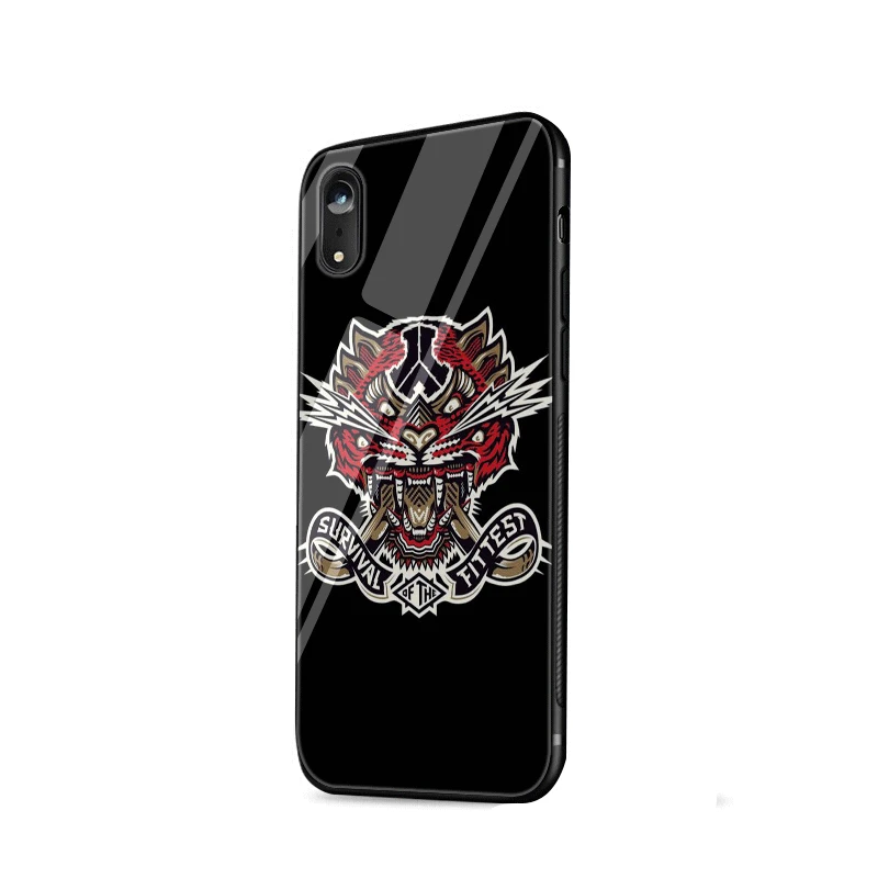 Стеклянный чехол для телефона TPU glass для Apple iPhone 5 5S SE 6 6S 7 8 Plus XR X XS максимальный чехол Defqon 1