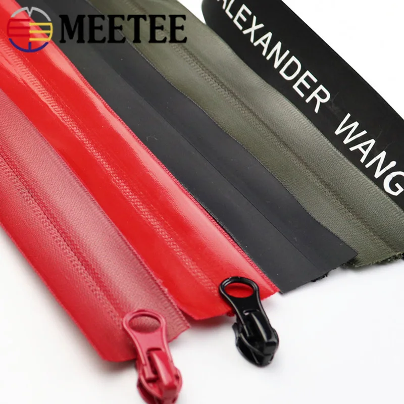 Meetee 100/200cm 5# Nylon Waterproof Zipper Code Zippers DIY Bag Outdoor Jacket Clothing Zip Tailor Sewing Accessories ZA014|Молнии| |
