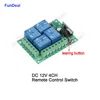 433Mhz Universal Wireless RF Remote Control Switch DC 12V 4 Channel RF Relay Receiver Module For Smart Home Led Light Lamp Bulb ► Photo 2/6