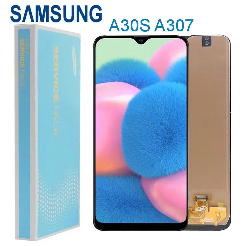 Lcd para Samsung Lcd com Tela de Toque Amoled Original Display Galaxy A307 A307f A307g A307fn Digitador Assembléia A30s 1 LCDs de celular