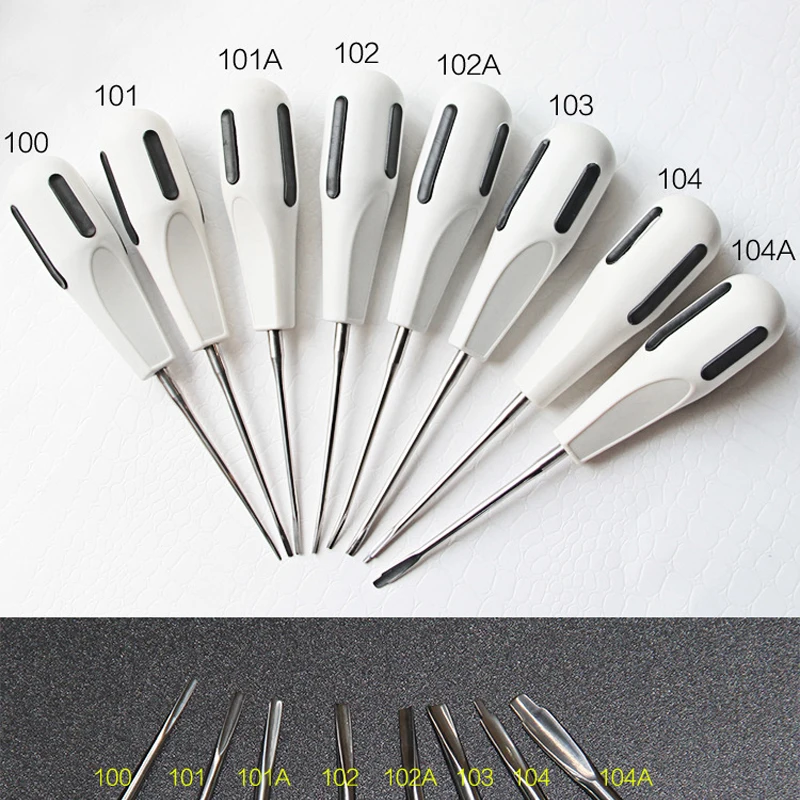 8Pcs/Set dental instrument Dental Luxating Lift Elevator Curved Root Elevator Dentistry Dentist Instrument tool dental