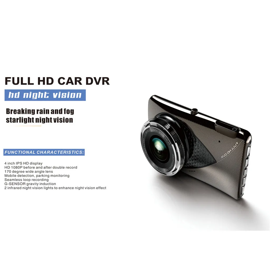 Автомобильный видеорегистратор камера HD 1080P автомобильная с ночным видением 3 0