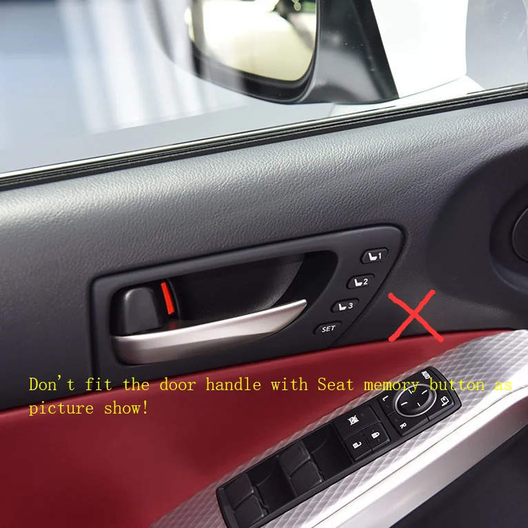 Car Interior Door Handle Panel Frame Cover Trim For Lexus Is250 Is300h Is350 F Sport 2014 2018 Real Carbon Fiber