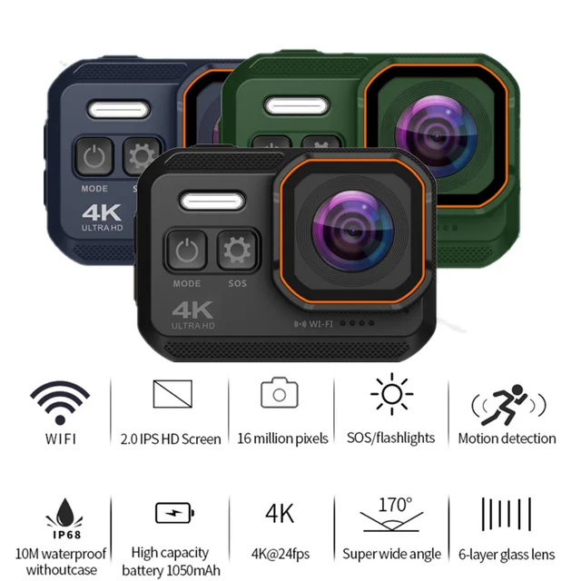 KCX Ultra HD 4K Action Camera 10m waterproof 2.0' Screen 1080p sport Camera go extreme pro cam drive recorder tachograp 1
