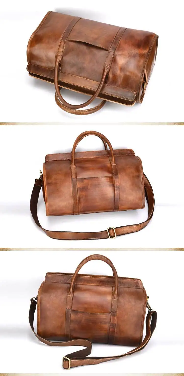 Luufan натуральная кожа Дорожная сумка для леди Винтаж модная Женская дорожная сумочка большой емкости ручной клади для женщин