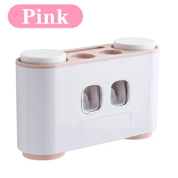 

Automatic Wall Mount Toothpaste Squeezers Quality Bathroom Toothpaste Dispenser Toothbrushes Holder Cup Washing Sets