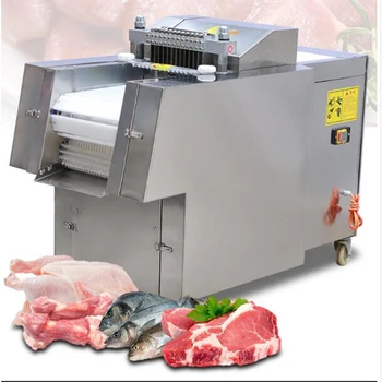 

Fish cutting machine chicken duck goose frozen meat chop ribs machine fast automatic chicken cutting machine meat cutting machin