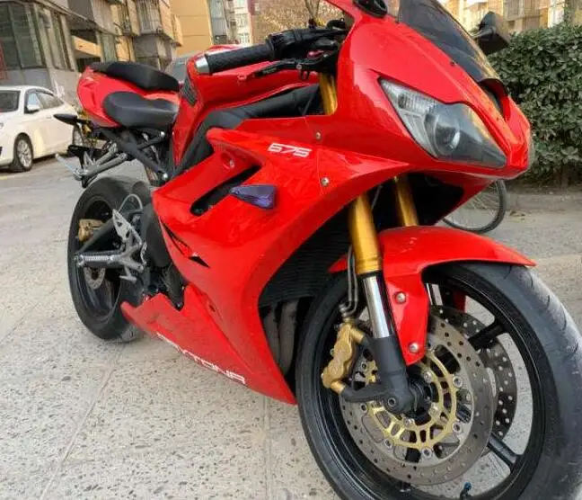 4 подарки инжектор ABS мотоцикл обтекатели комплект подходит для Triumph Daytona 675R 675 2006 2007 2008 06 07 08 красный глянцевый