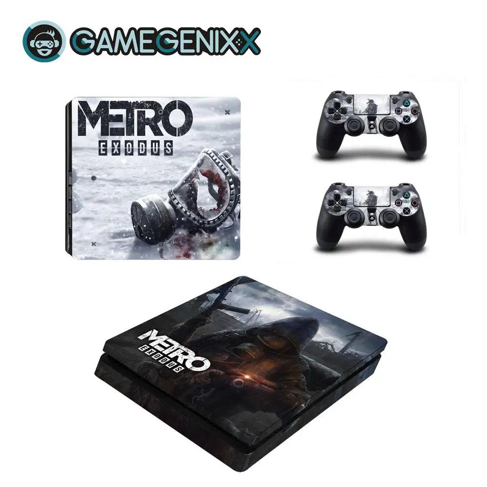 GAMEGENIXX наклейка на кожу Съемная крышка ПВХ винил для PS4 тонкая консоль и 2 контроллера-Metro