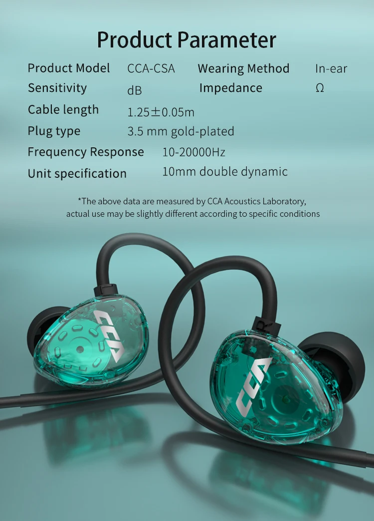 CCA CSA 1DD in Ear Earphone description image 5