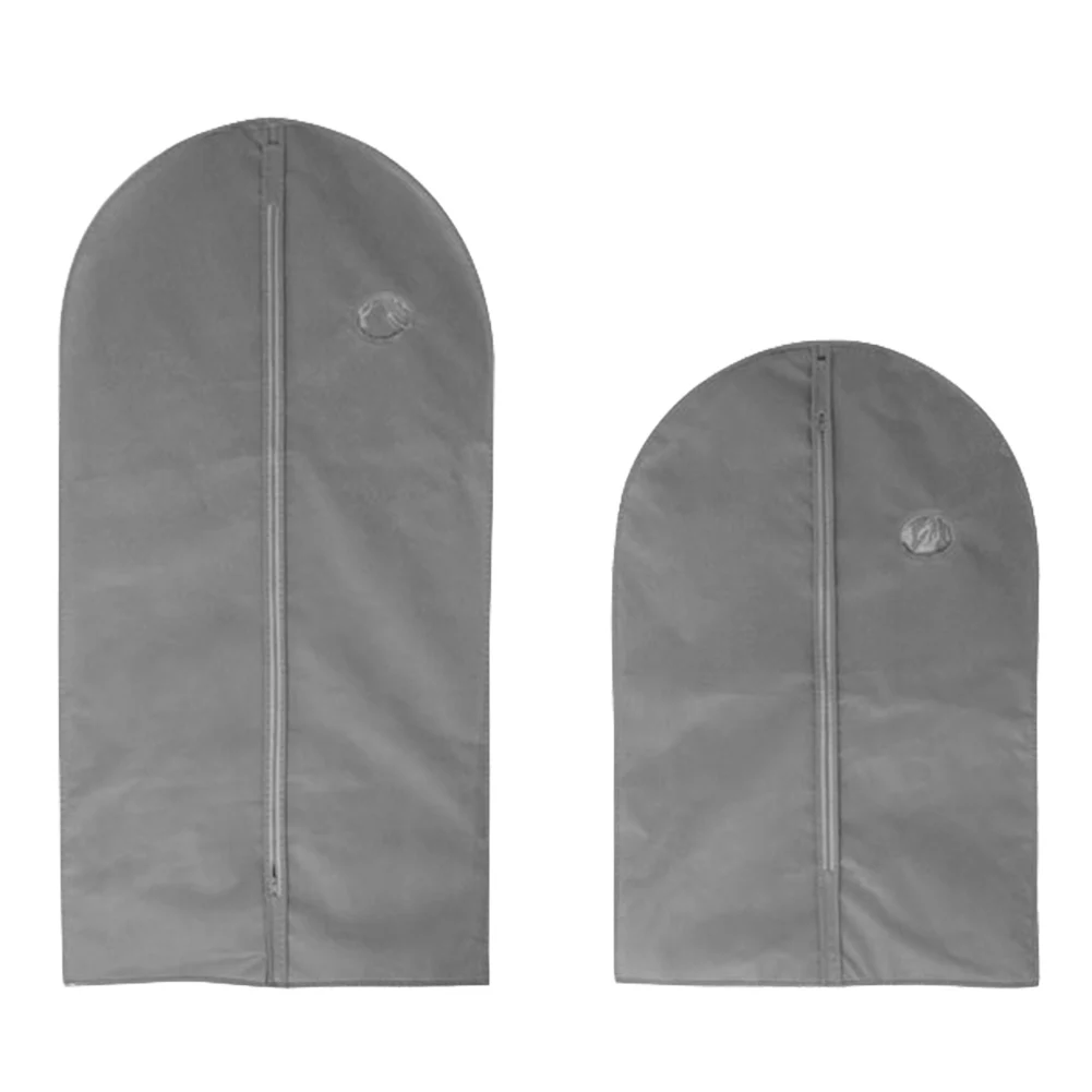 Clothes Dust Cover With Zipper Storage Bag Garment Costume Protector Suit Case Home Organizer Non-woven Craft