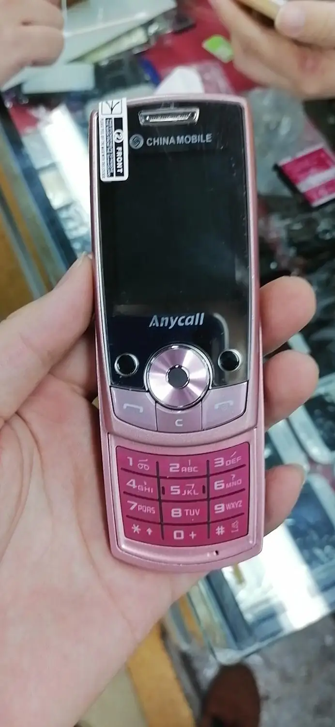 Разблокированный мобильный телефон samsung SGH-J708 J700H Slide - Цвет: pink