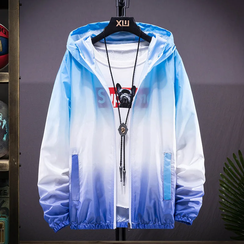 

Summer Bomber Jacket Men Women Casual Solid Windbreaker Zipper Thin Hooded Coat Outwear Male Jacket Plus Size 6Xl 7Xl New Spring