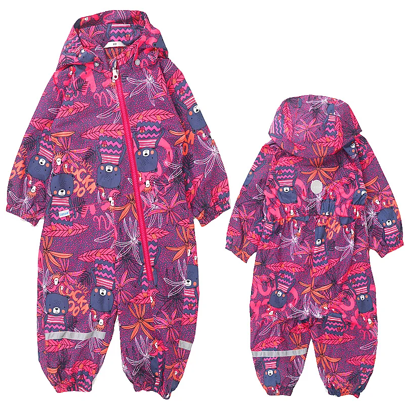 Весенне-осенняя верхняя одежда, детский комбинезон, куртка весенне-осенний ветрозащитный и водонепроницаемый комбинезон для мальчиков и девочек 4 стиля