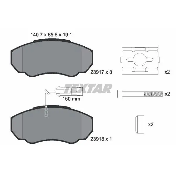 Колодки дисковые передние\Peugeot Boxer 290/330 Models, Fiat Duc