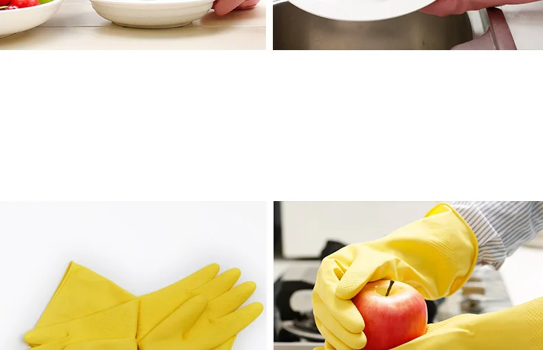 Single li si 1057 Gloves Household Kitchen Cleaning Wash Dishes Laundry Waterproof Thin Reflective Latex Gloves
