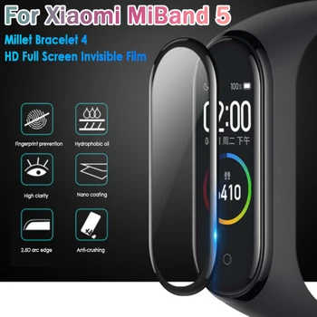

3D Protective Glass for Xiaomi mi band 5 Protective Glass Miband 5 Full Curved Edge Scratch-resistant Cover for mi band5 Film