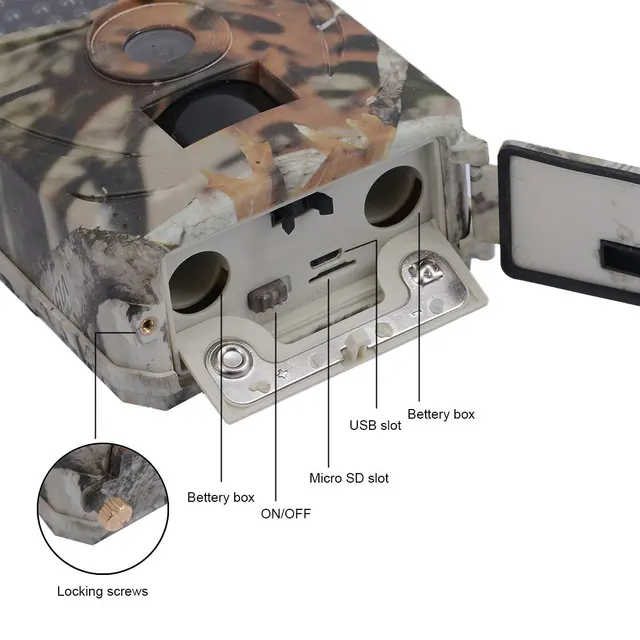 Hunting Camera 12MP Wildlife Trail Night Vision Trail Thermal Imager Video Cameras for Hunting Scouting 0.8s Trigger Photo 3