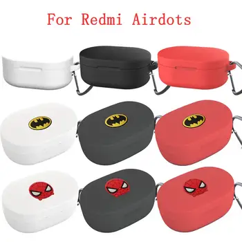 

The Avengers Cartoon Pattern Protective Case For Xiaomi Redmi Airdots Wireless Tooth Earphone Silicone Case For Redmi Airdots