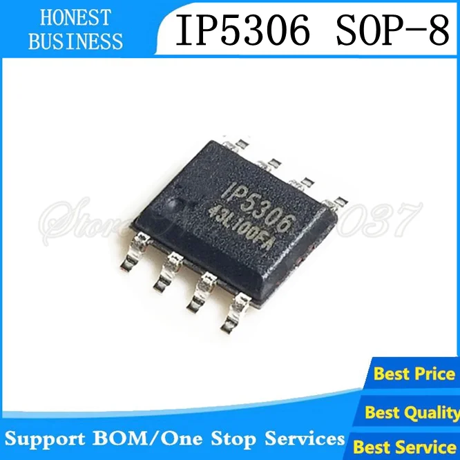 1 шт./лот 5306 IP5306 SOP8 IC Chip New в наличии|Аксессуары для наушников| |