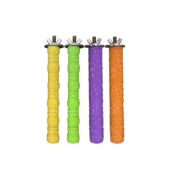

5Pcs Bird Perch Wooden Stand Parrot Toys Leg Claw Beak Grinding Support Bar Foot Stick Platform Cage Decoration for Budgerigars