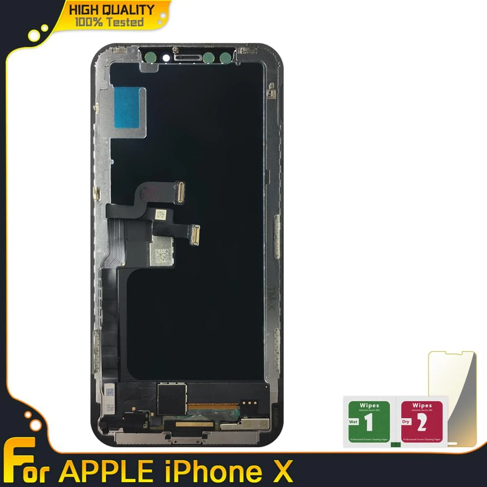 High Quality 5 8 Lcds For Apple Iphone X For Iphonex 100 Tested Working Lcd Screen Display Touch Digitizer Assembly Black Mobile Phone Lcd Screens Aliexpress
