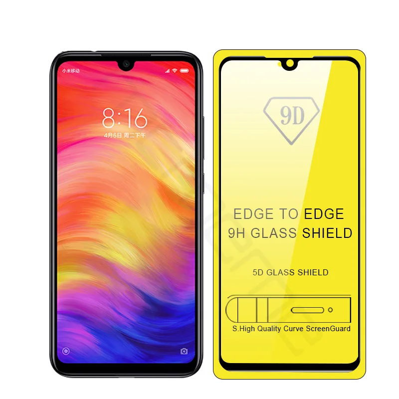 Redmi Note 7 9D закаленное стекло для Xiaomi mi 9 SE 9SE 9D полное покрытие Защитная пленка для экрана Xiaomi mi 9 SE mi 9SE клеевая пленка Xiao mi 9 SE - Цвет: Redmi Note 7
