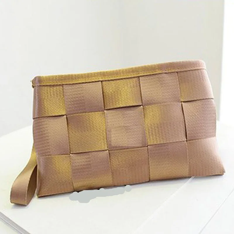 WHWB Safety Seat Belt Special sewing Party Purse Cash Holder Wallet Purse Grid splice high-capacity Fashion and durability - Название цвета: 3