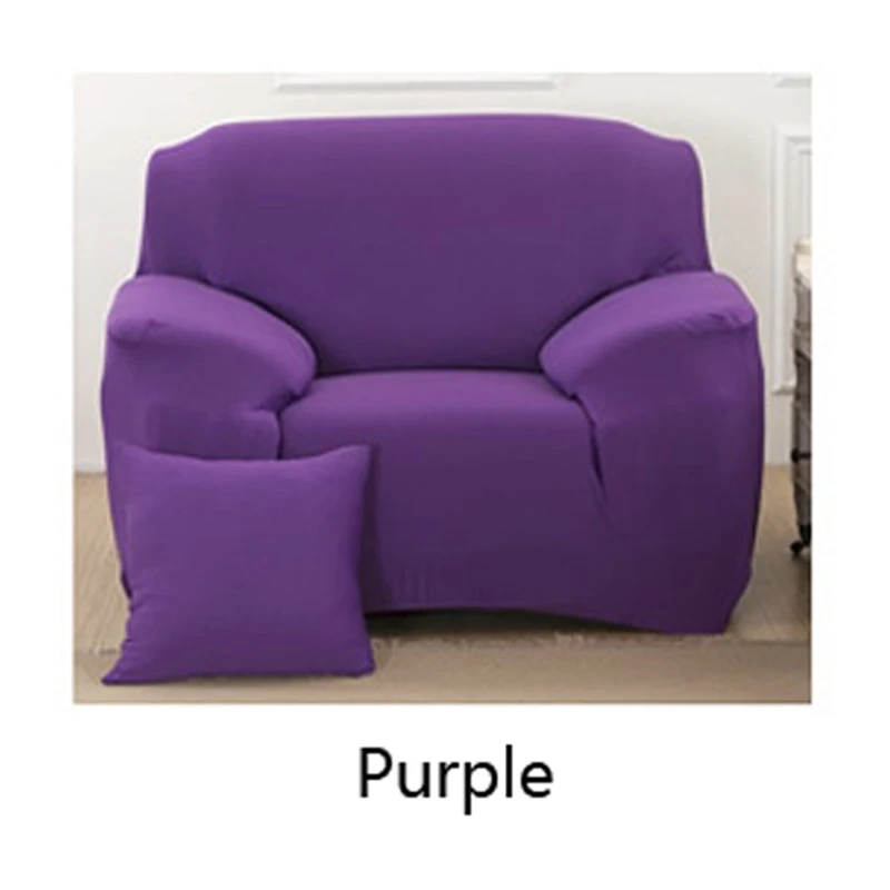 Purple 1-4 чехлы для диванов, мягкие эластичные чехлы для диванов, Защитные чехлы для диванов - Цвет: Purple
