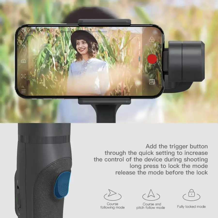 FeiyuTech Feiyu Vimble 2s Смартфон шарнирный 320 градусов Ручной Стабилизатор с мини-штативом для iPhone X Xs 8 для телефонов samsung