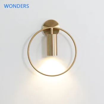 

Nordic creative personality wall lamp Spanish designer minimalist line balcony restaurant bedroom aisle bedside wall lamp