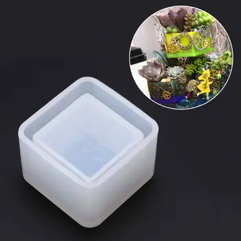 

Square Small Flowerpot Silicone Mould Storage Box DIY Handmade Making Crafts Crystal Epoxy Mold Dried Flower Resin Decorative
