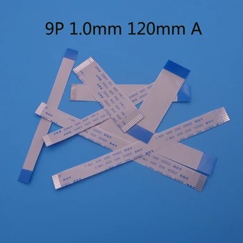 

50pcs 9pin FFC FPC flat flexible cable 1.0mm pitch 9 pin A Forward Length 120mm Ribbon Flex Cable AWM 20624 80C 60V VW-1