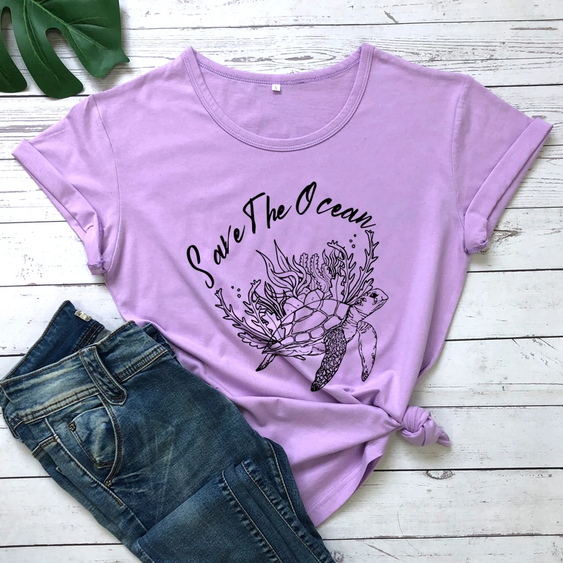Save The Ocean Cotton T-Shirt 17 » Eco Trading Marketplace Save The Ocean Cotton T-Shirt