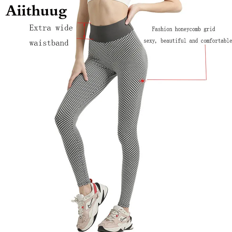 Aiithuug Sports Gym Leggings Longer Legs Butt Lifting Gym Legging Yoga  Pants Peach Butt High Waist Tummy Control Fitness Tights