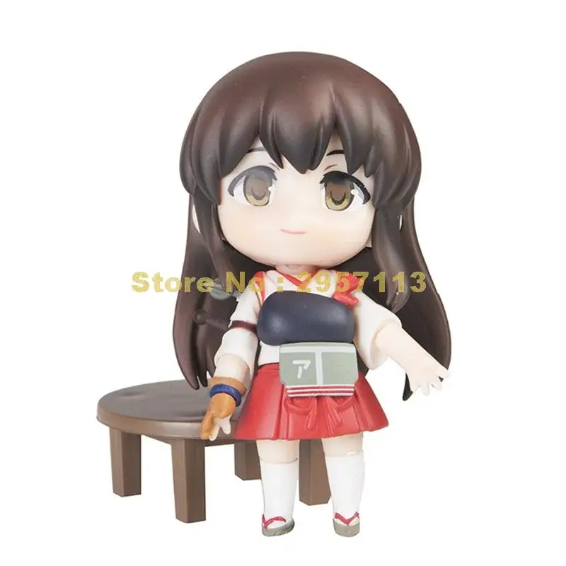 Аниме милая 10 см Kantai Collection Akagi ПВХ экшн-фигурка Коллекционная кукла #391 игрушка |