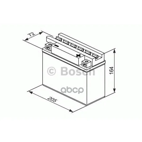 Стартерная Аккумуляторная Батарея 0 092 M4f 400 Bosch арт. 0092M4F400