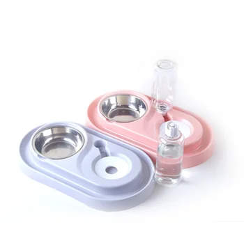 

Pet Automatic Feeder Water Fountain Cat Dispenser Pets Bowl Blue Pet Products Drinking Fountain Jeringa Grande New 2019 GG50ws