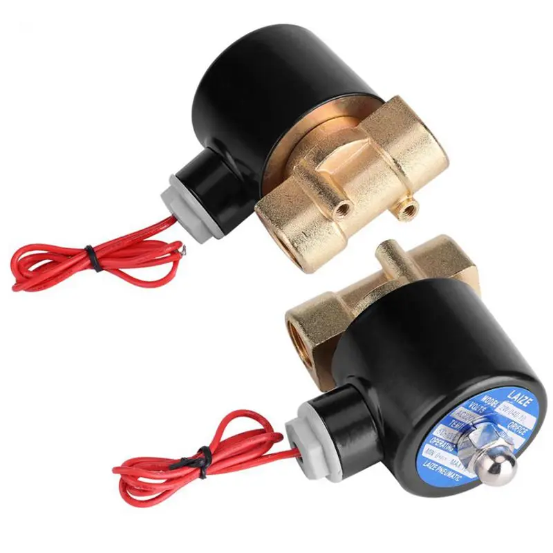 220V DN10 3/8in Электрический нормально закрытый клапан электромагнитный для воды