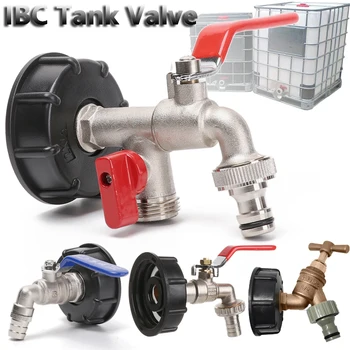 

1/2in 3/4in Replacement Faucet Drain Outlets Fitting Range S60X6 Thread Garden Supplies Hose Connector Adapter IBC Tank Valve