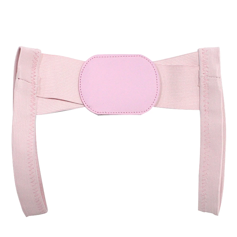 Высокое качество унисекс невидимая задняя плечевая осанка ортопедический корректор корсет Поддержка позвоночника для дома G66 - Цвет: Розовый
